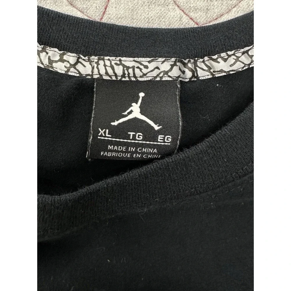 Jordan Raglan‎ Baseball Tee Black 23 Jumpman Graphic / Men's XL